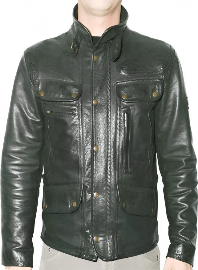 Jensen Ackles Supernatural Black Leather Jacket