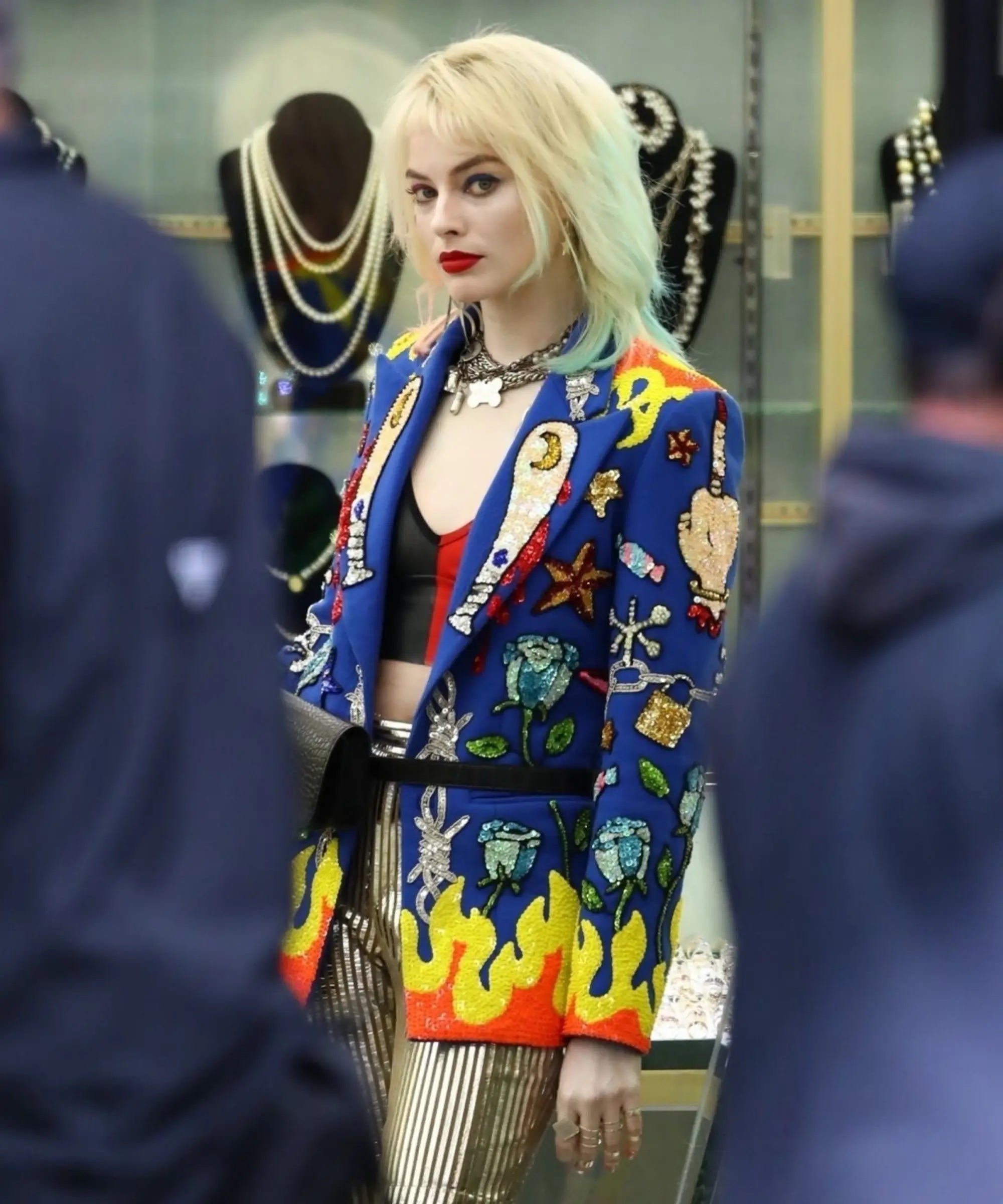 Birds Of Prey Harley Quinn Blue Blazer (Inspired Style)