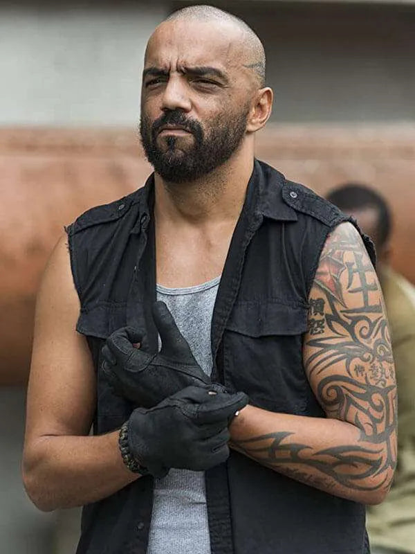 Gary The Walking Dead Sleeveless Black Vest (Inspired Style)