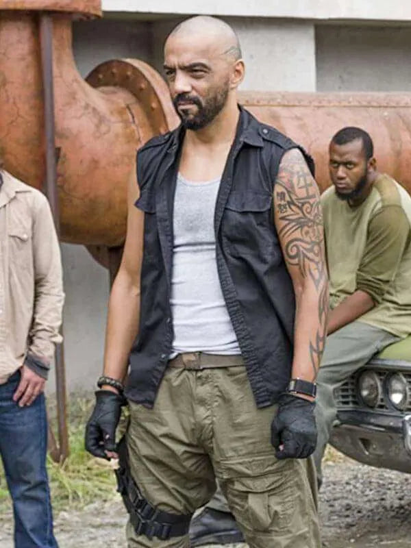 Gary The Walking Dead Sleeveless Black Vest (Inspired Style)